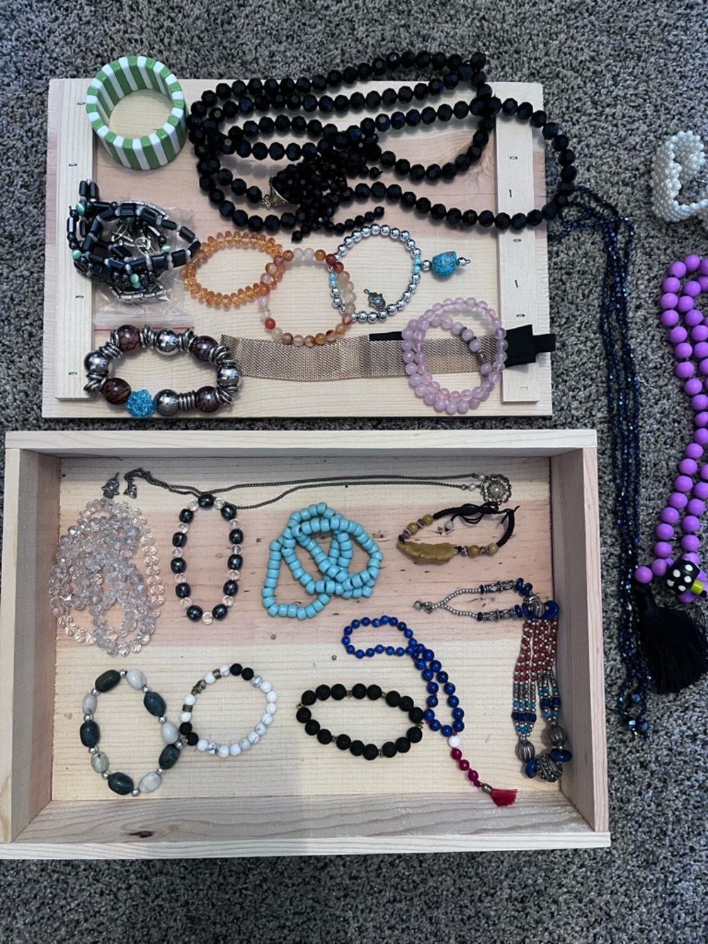 Group of bracelets and necklaces